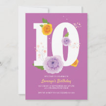 Blommigt Vår Garden 10:e Födelsedagsfesten