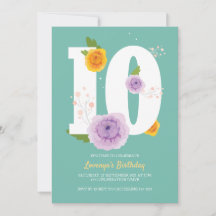 Blommigt Vår Garden 10:e Födelsedagsfesten