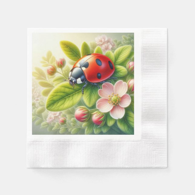Blommigt/vår-nyckelbildsbilder Pappersservett (Framsidan)