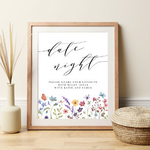 Blommigt Vår sommar par kvällsideer Poster