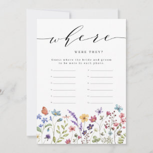 Blommigt Vår Sommaren var de Möhippa Game Inbjudningar