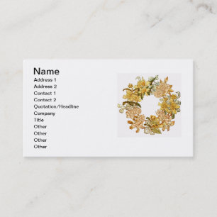 Blommigt Vår Utandning Flower Rosa Flots Art Visitkort
