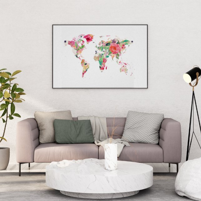 BLOMMIGT VÄRLDSMARTA POSTER (Skapare uppladdad)