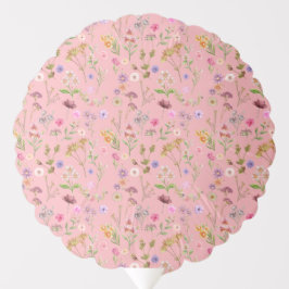 blommigt vatten färg mönster - rosa, lila, grönt-