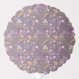 blommigt vatten färg mönster - rosa, lila, grönt-