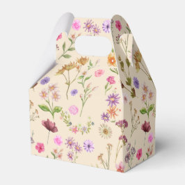 blommigt vatten färg mönster - rosa, lila, grönt- presentaskar