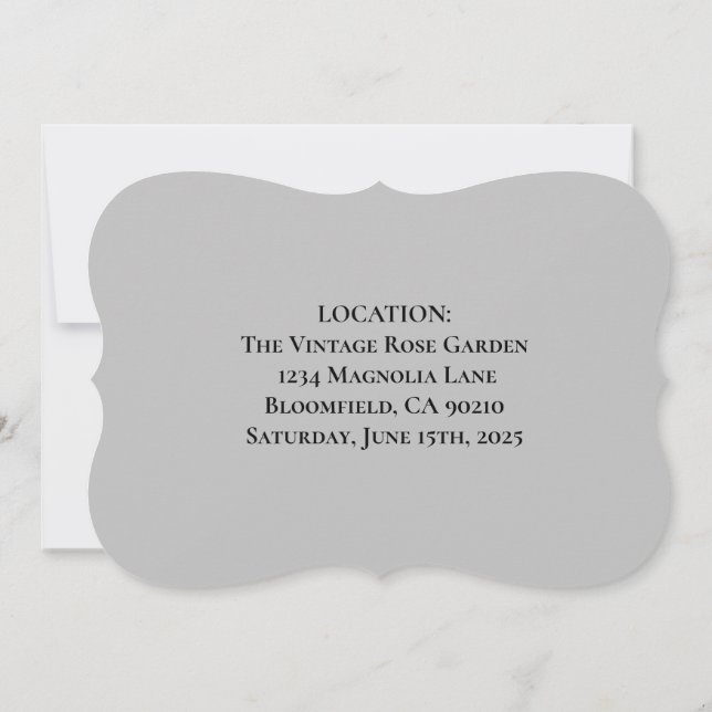 Blommigt Vatten färg rödblommor och vita blommor B Anteckningskort (Baksida)