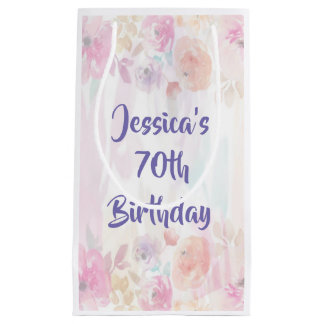 Blommigt Vattenfärg 70:e födelsedagen