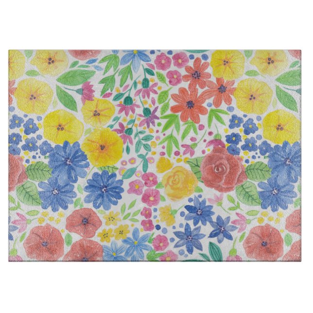 Blommigt vattenfärg mönster (Framsidan)