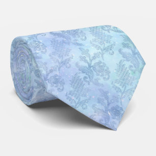 Blommigt Vattenfärgsfärg Gnistra Mönster Blue Slips
