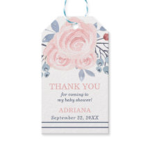 Blommigt VattenfärgsfärgMärkre, blå, Rosa