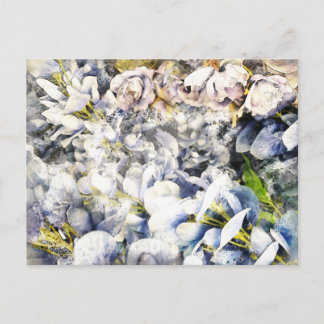 Blommigt Vattentätt vykort 4