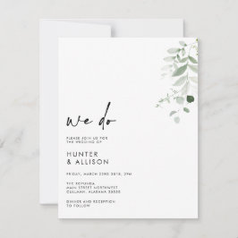 Blommigt Vi bjuder in bröllopsinbjudan Inbjudningar