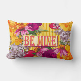 Blommigt Victorian Lumbar Pillow Lumbarkudde