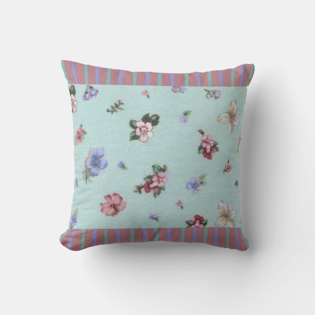Blommigt Victorian Pillow Kudde (Framsida)