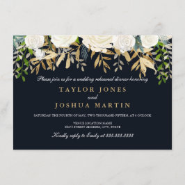 Blommigt vid flottan Guld, repetitionsmiddag vid I Inbjudningar