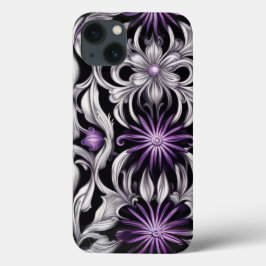 Blommigt Viktoriansk Lila vid upprepande Mönster