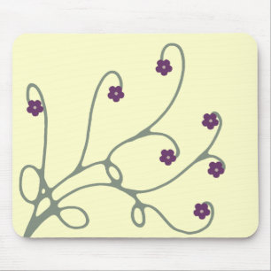 Blommigt Vine Swirl mousepad Musmatta