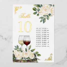 Blommigt Vineyard Bröllop Bord-platskort