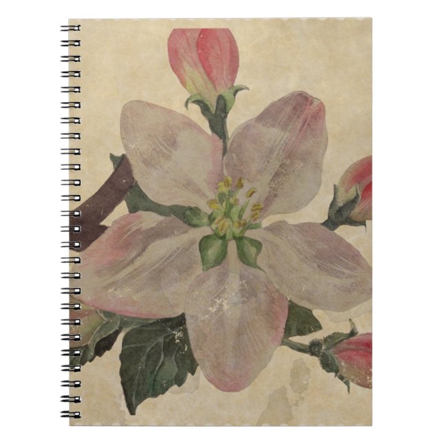 Blommigt:Vintage Anteckningsbok (Framsidan)
