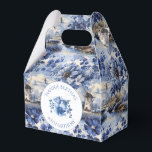 Blommigt Vintage Blue Dutch Chinoiserie Kvarn Presentaskar<br><div class="desc">Favoritruta för kvarn på födelsedagen | Elegant Party-förpackning. Den här vintagen blå kinesiska Kvarn inspireras av Delft blue blommigt and kvarn decor. Den här lådan är perfekt för bröllop, födelsedagar eller speciella händelser och har en invecklad blommigt och serenblå landskap med vindkraftverk, sjöar och floder. Anpassa genom att fylla i...</div>