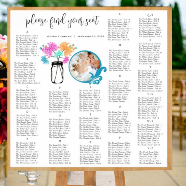 Blommigt Vintage Boho Mason Burk White Background Poster (To see frame and mat pricing,  please choose your options.)