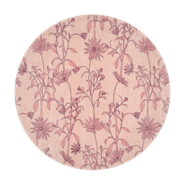 Blommigt vintage inslag, sömlös bakgrund. (Framsidan)