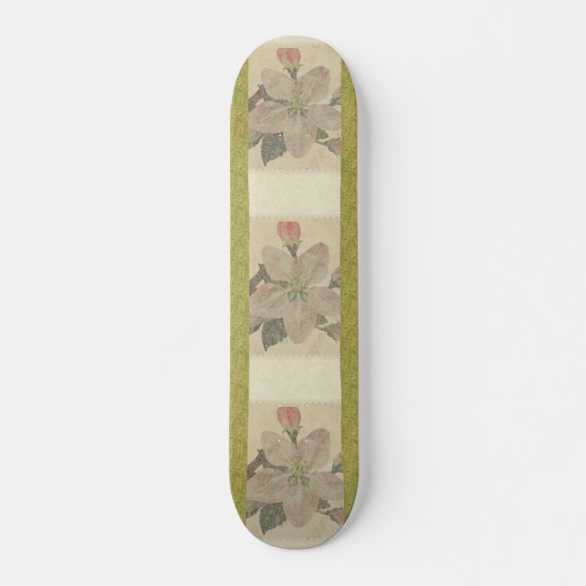 Blommigt:Vintage Skateboard (Framsida)