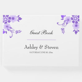Blommigt Violet Gästböcker