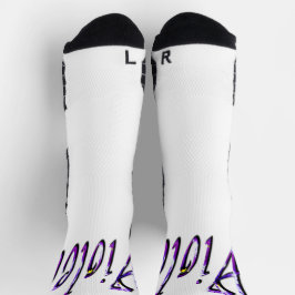 Blommigt Violet Namn, besättningssocklar