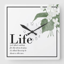 Blommigt Violets White on White Life QuoteSquar