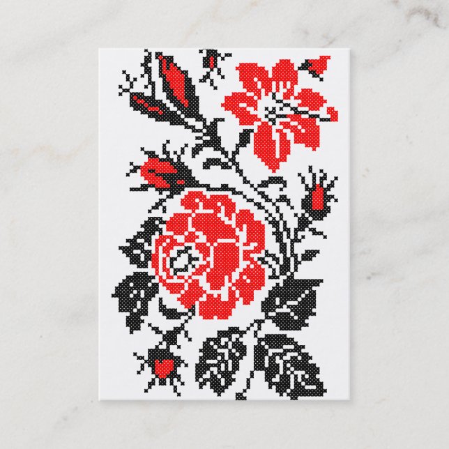 BLOMMIGT VISITKORT (Framsida)