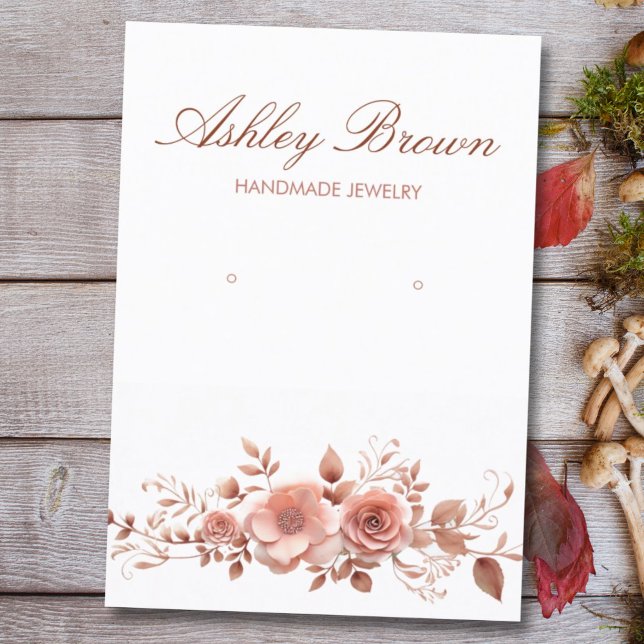 Blommigt Visning för varmfärgning, judiskt avläsni Visitkort (Skapare uppladdad)