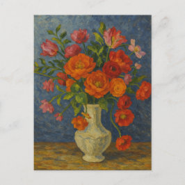 Blommigt vykort