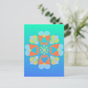 Blommigt vykort