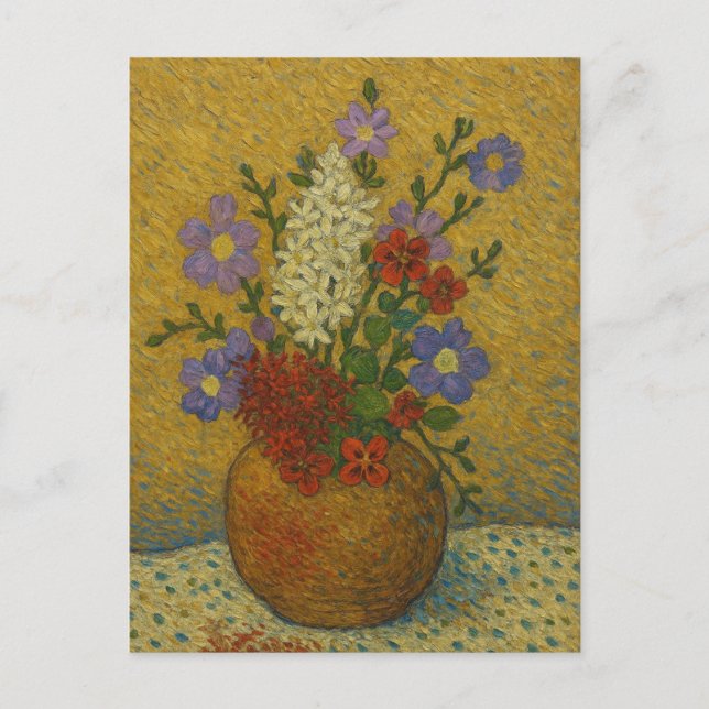 Blommigt vykort (Framsida)