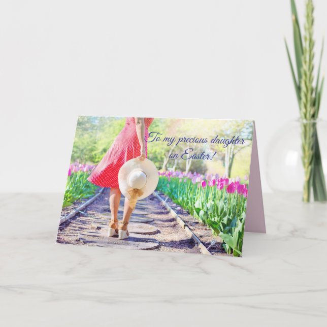 BLOMMIGT WALKWAY - PÅSK CARD FOR DAUGHTER TACK KORT (Framsida)