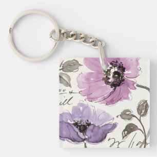 Blommigt Waltz Plum Watercolor Flowers