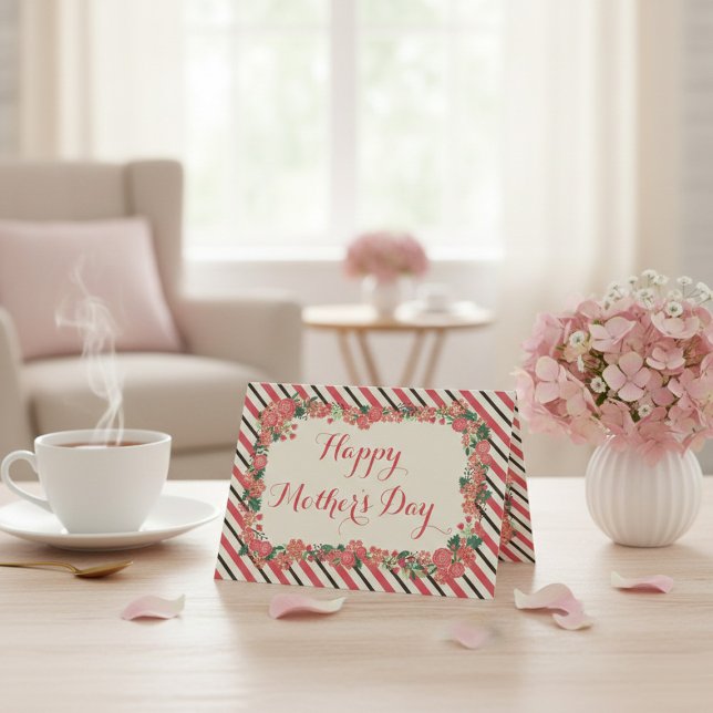 Blommigt WAN Lycklig Mors dag Kort (Skapare uppladdad)