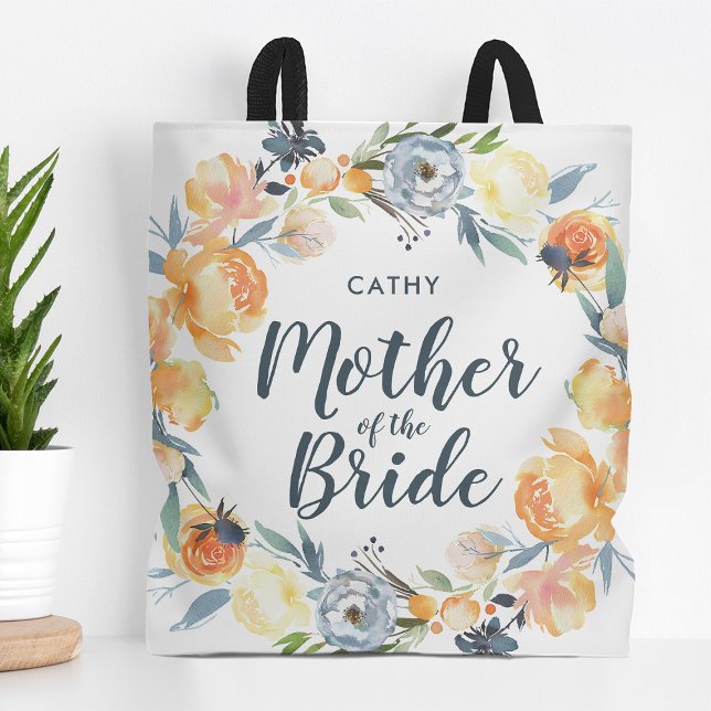 Blommigt WAN Monogrammed Budens mamma Tygkasse (Skapare uppladdad)