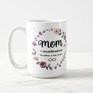 Blommigt Wand Magic Mugg - Mamma, Infinite Kärlek
