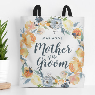 Blommigt Wandeans Monogrammed Mor i Groom Tygkasse