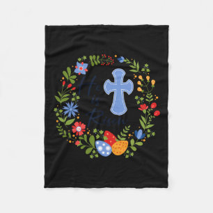 Blommigt Wandeden han är på reis Jesus Christian L Fleecefilt