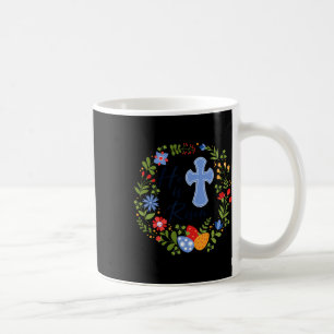 Blommigt Wandeden han är på reis Jesus Christian L Kaffemugg