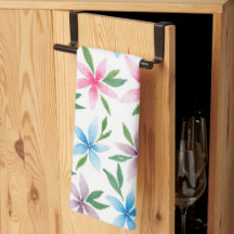 Blommigt Watercolor Kitchen Towel
