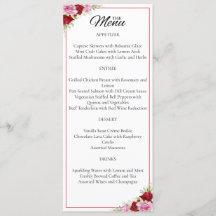 Blommigt Watercolor Ro Bröllop