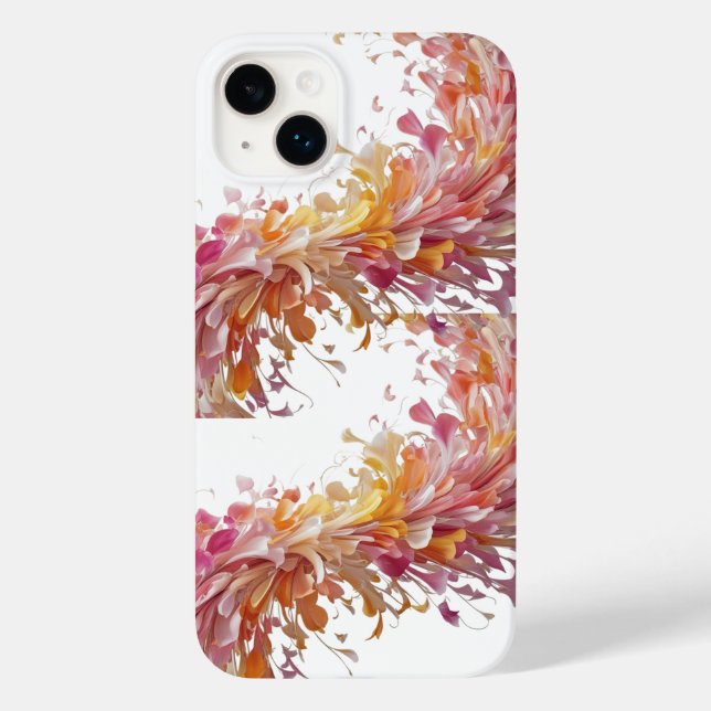 Blommigt Wave Elegance - Vibrant Petal Art iPhone  (Baksida)