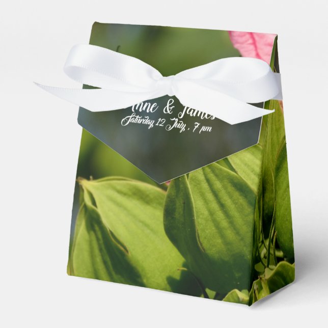 Blommigt Wedding Favor Tält Boxes Presentaskar (Framsidan Sidan)