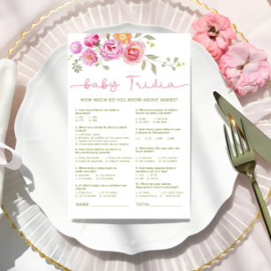 Blommigt Whare in your Purse Baby Shower Game