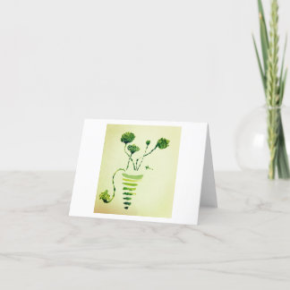 Blommigt Whimsey Stationery Tack Kort